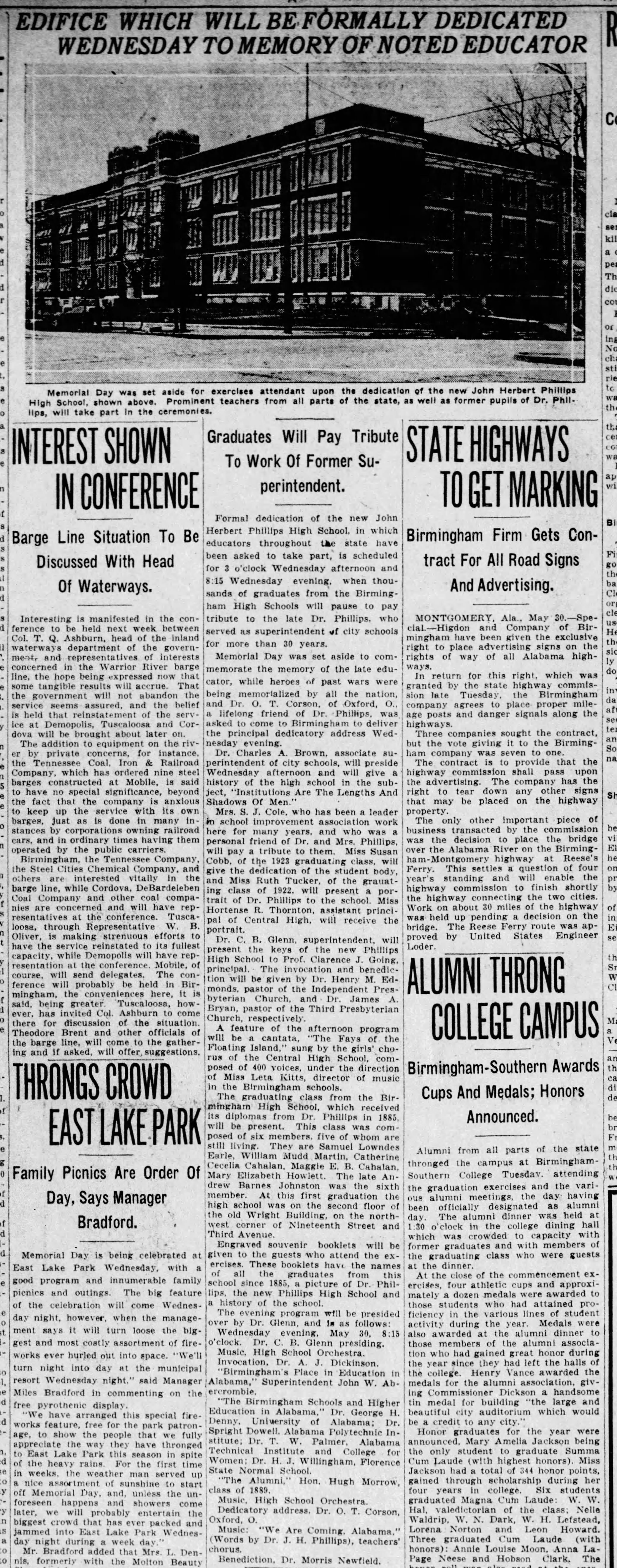 Edifice Which Will Be Formally Dedicated Wednesday To Memory of Noted Educator